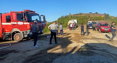 Fındık bahçesinden ormanlık alana sıçrayan yangın söndürüldü