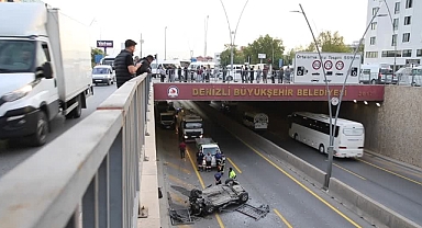 Alt geçide düşen otomobildeki 1 kişi öldü, 2 kişi yaralandı