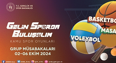 Kamu Spor Oyunları Grup Müsabakaları Ordu'da Başlıyor