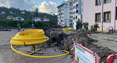 ORDU'DA O İLÇEYE DOĞALGAZ VERİLMEYE BAŞLANDI
