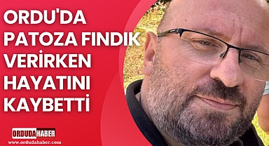 ORDU'DA PATOZA FINDIK VERİRKEN HAYATINI KAYBETTİ