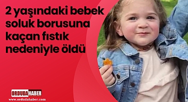 2 yaşındaki bebek soluk borusuna kaçan fıstık nedeniyle öldü
