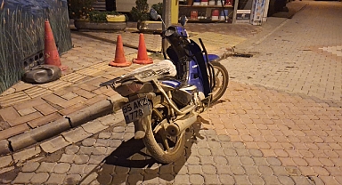 Samsun Bafra'da devrilen motosikletteki kişi hayatını kaybetti