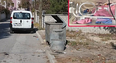 Çöp konteynerinde yeni doğmuş bebek bulundu