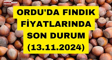 ORDU'DA FINDIK FİYATLARINDA SON DURUM (13.11.2024)