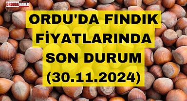 ORDU'DA FINDIK FİYATLARINDA SON DURUM (30.11.2024)