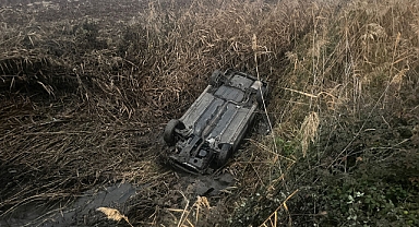 Tokat'ta devrilen otomobildeki emekli polis öldü