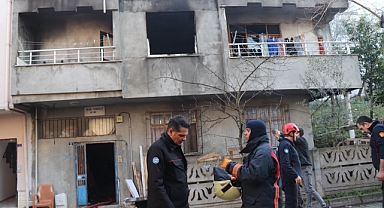 Ordu'da çıkan yangında ev kullanılamaz hale geldi