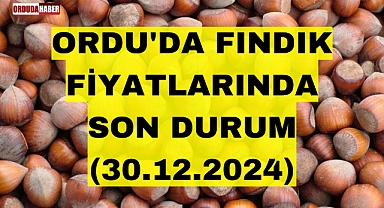 ORDU'DA FINDIK FİYATLARINDA SON DURUM (30.12.2024)