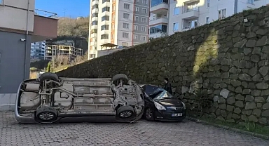 Ordu'da Otopark Kazası: Maddi Hasar Meydana Geldi