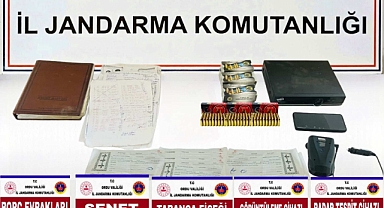 Ordu’da Kaçakçılık Operasyonu: Çok Sayıda Boş Senet ve Tabanca Fişeği Ele Geçirildi