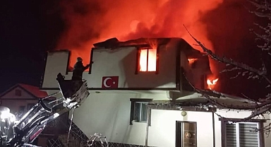 ORDU'DA MUHTARIN EVİ YANDI!