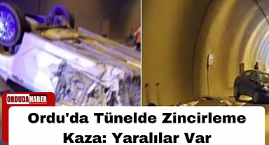 Ordu'da Tünelde Zincirleme Kaza: Yaralılar Var