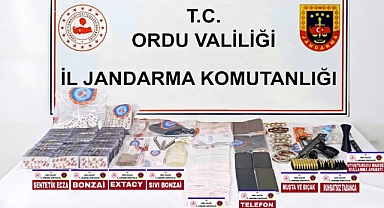 Ordu'da Uyuşturucu ve Silah Operasyonu: 5 Tutuklama