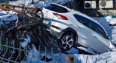 Ordu Gülyalı'da Kar ve Buzlanma Kazaya Neden Oldu