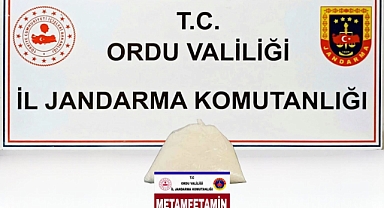 Ordu'da Otobüs Kargo Bölümünde 1 Kilogram Metamfetamin Ele Geçirildi