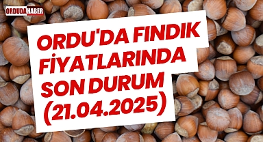 Ordu'da Fındık Fiyatlarında Son Durum (21.04.2025)
