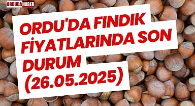 Ordu'da Fındık Fiyatlarında Son Durum (26.05.2025)