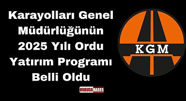 Karayolları Genel Müdürlüğünün 2025 Yılı Ordu Yatırım Programı Belli Oldu
