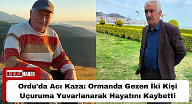 Ordu'da Acı Kaza: Ormanda Gezen İki Kişi Uçuruma Yuvarlanarak Hayatını Kaybetti