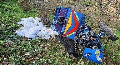 Ordu’da tarım aracı uçuruma yuvarlandı: 1 ölü, 2 yaralı