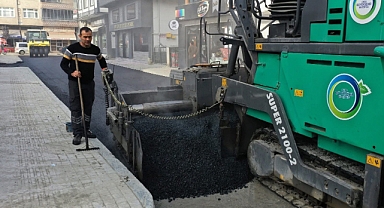 Ünye Veteriner Sokak Sıcak Asfaltla Yenilendi