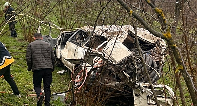 Ordu'da minibüsün şarampole devrildiği kazada 2 kişi yaralandı
